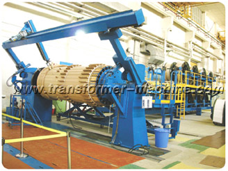 Horizontal Coil Winding Machine With Flexible Compacting Device